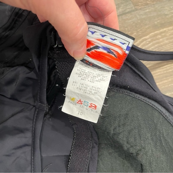 Vintage Jantzen Womens Black One Piece Swimsuit Mesh Panel High Cut Beach Sz 10 - Picture 8 of 9